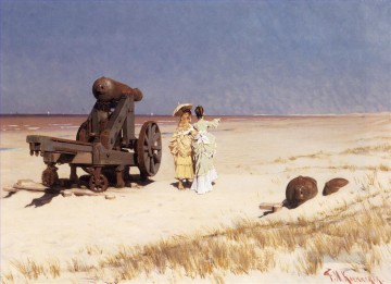 フレデリック・ヘンドリック・ケンメラー Painting - 海岸の女性たち ケンメラー フレデリック・ヘンドリック